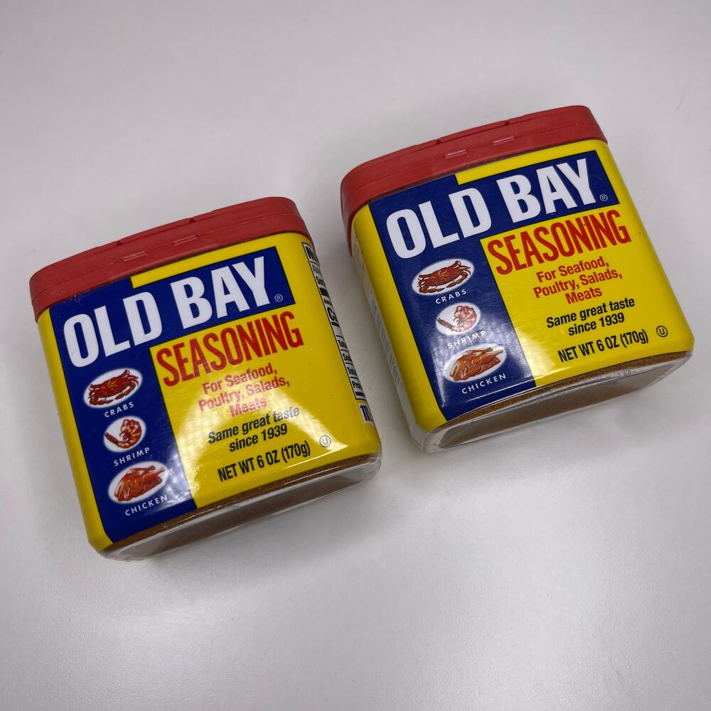 Set of 2! OLD BAY 6oz Seasoning Maryland Seafood Crab Spice McCormick NEW SEALED
